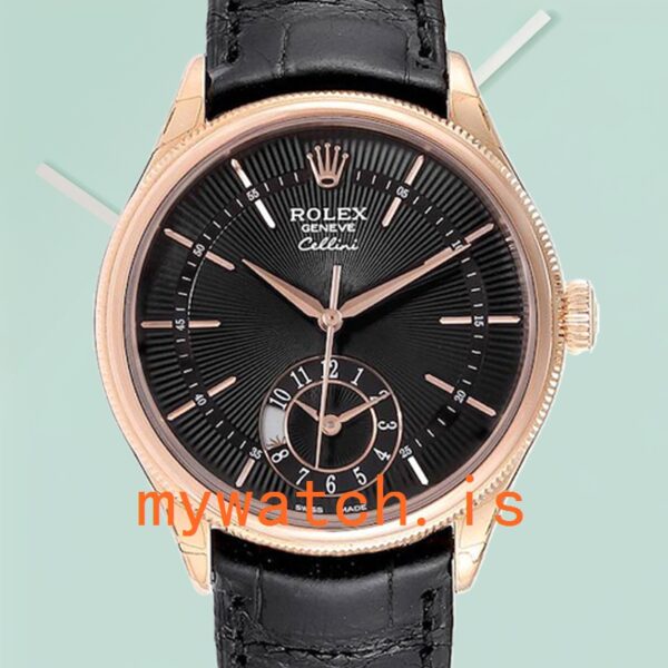 Rolex Cellini M50525-0011 Mens 39mm Black Dial: A Timeless Elegance
