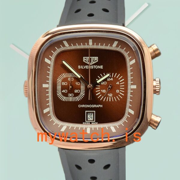 Tag Heuer Silverstone Men 43mm SilverstoneBRSR-001 Rubber Band Brown Dial: A Comprehensive Review