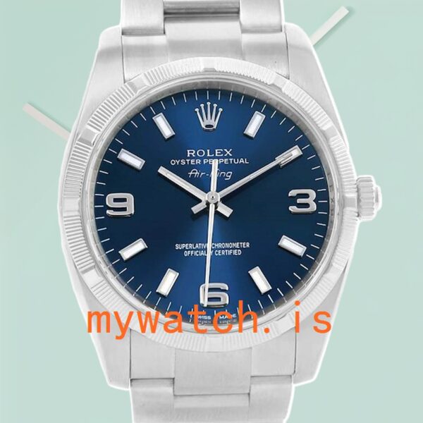 Rolex Air-King 114210BLSO 36mm Men’s Silver-Tone Automatic: A Timeless Masterpiece