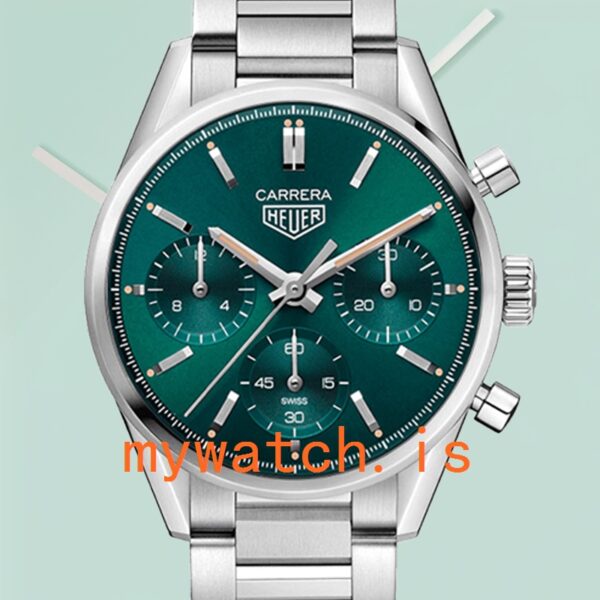 Tag Heuer Carrera Men CBK221F.FC6479-002 43mm Silver-tone Green Dial: An In-Depth Look