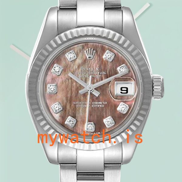 Rolex Datejust Ladies 179174 26mm Oyster Bracelet Black Mother of Pearl Dial: Genuine vs. Replica