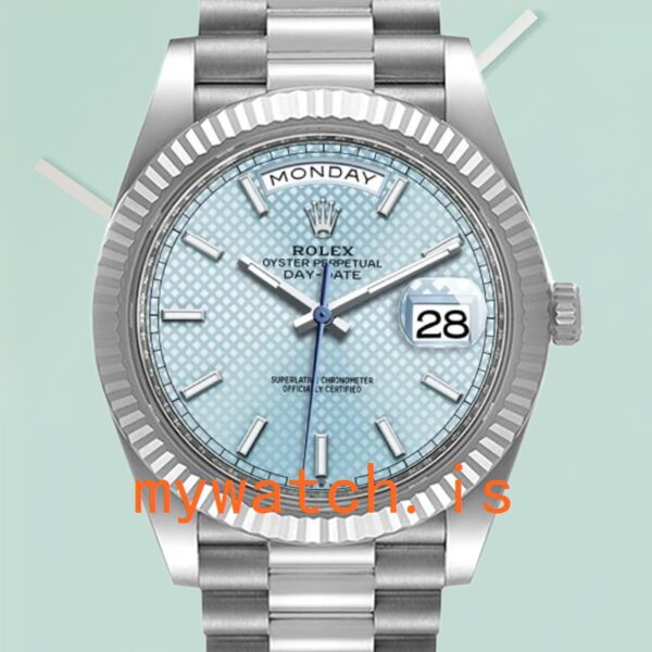 Rolex Day-Date Men’s m228236-0005 40mm Silver-tone Stainless Steel: A Timeless Masterpiece