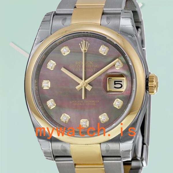Rolex Datejust Mens 116203BKMDO 36mm Automatic Oyster Bracelet: Genuine vs. Replica
