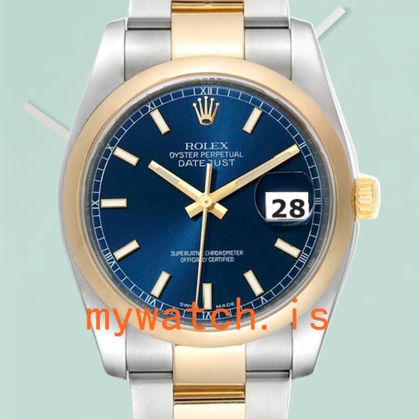 Rolex Datejust 116203SDO 36mm Mens Stainless Steel Silver-tone: Genuine vs. Replica