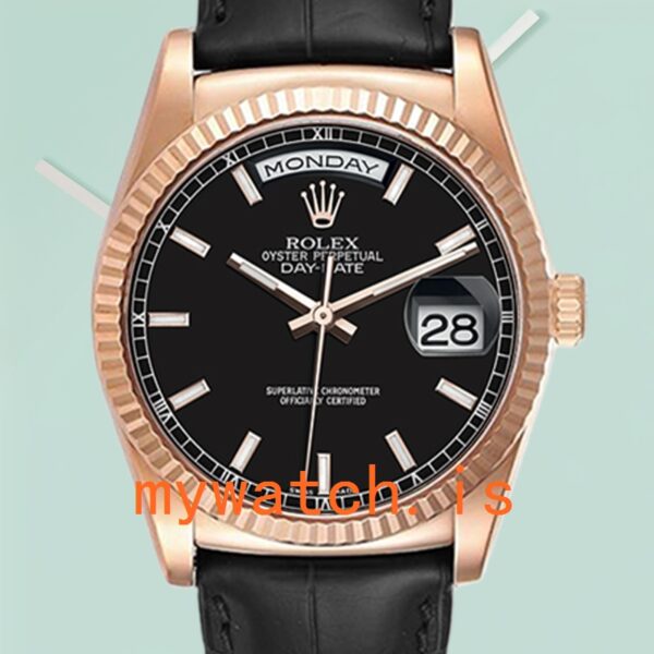 Rolex Day-Date 118135 Mens 36mm Stainless Steel Automatic: Genuine vs. Replica