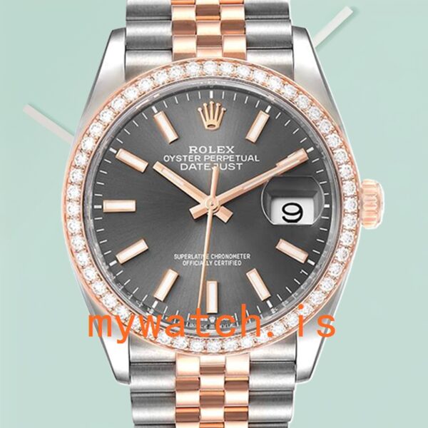 Rolex Datejust 36mm Mens m126281rbr-0001 Silver-tone: Genuine vs. Replica