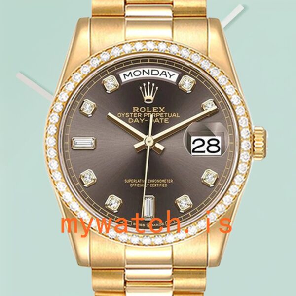 Rolex Day-Date 36mm Mens m128348rbr-0005 Automatic Gold-tone: A Symbol of Luxury and Precision