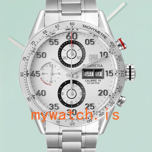 Tag Heuer Carrera Mens 43mm CV2A11 White Dial Silver-tone: Genuine vs. Replica