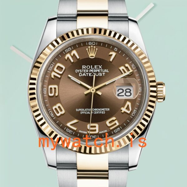 Rolex Datejust 116233BRAO Mens 36mm Automatic: Genuine vs. Replica