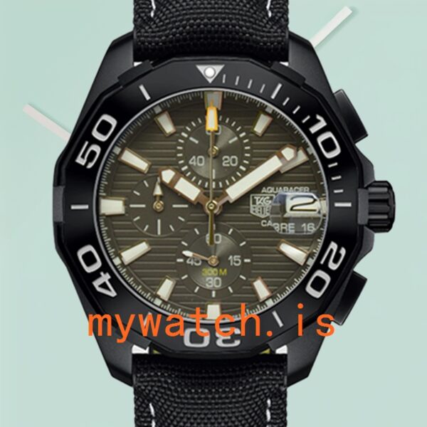 Tag Heuer Aquaracer CAY218A-001 43mm Men Quartz Black-tone: Genuine vs. Replica