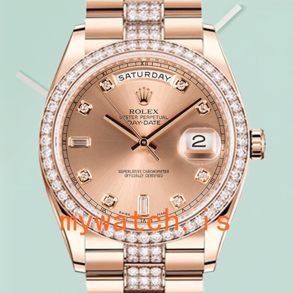 Rolex Day-Date 128345 36mm Mens President Bracelet: Genuine vs. Replica Analysis