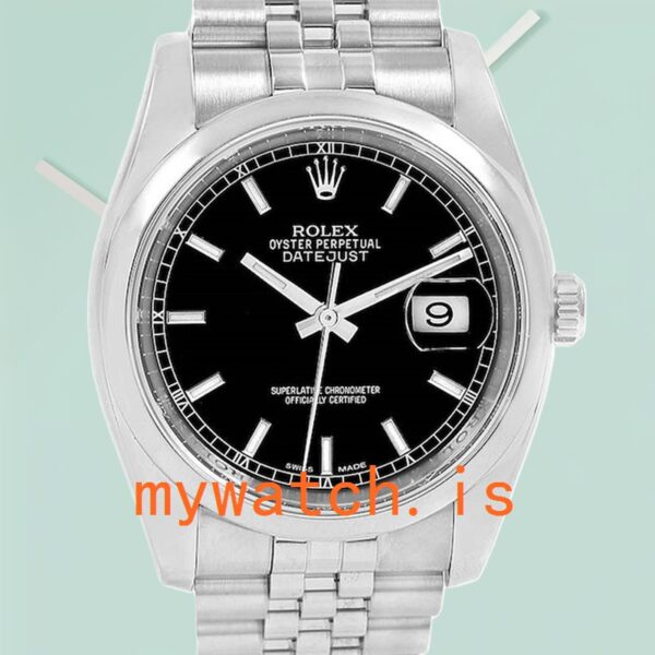The Timeless Elegance of Rolex Datejust Men’s 116200BKSJ 36mm Stainless Steel